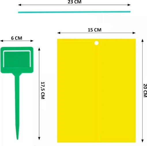 Fruitvliegjes Vanger - Rouwvliegjes Bestrijden - 20 Vellen - Vliegenvanger - 15 X 20 Cm Vellen -Tuinwerk Verkoop 1200x1195 17