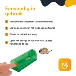 Wonact Muizenval - Diervriendelijke Muizenvallen Voor Binnen En Buiten - 3 Stuks - Verbeterd Model 2023 - Inclusief E-boek Met Vangtips En Schoonmaakborsteltje -Tuinwerk Verkoop 1200x1198 19