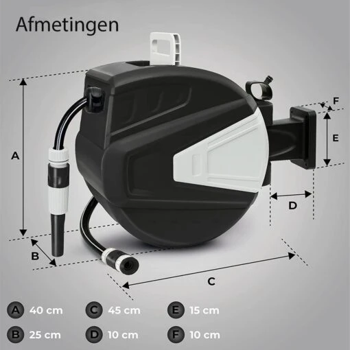 Sens Design Slanghaspel - Tuinslang Haspel - Automatisch - Zwart - 30m -Tuinwerk Verkoop 1200x1199 1