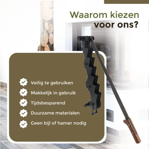 Flowkey® Houtklover XL - Houtsplijter Bijl - Houtkliever Kloofwig Gietijzer - Voor Hout & Aanmaakhout - Inclusief Gratis Bevestigingsset -Tuinwerk Verkoop 1200x1199 12