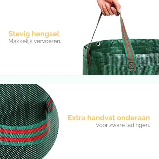 Goliving Tuinafvalzak - Set Van 2- Tuinafvalzakken Opvouwbaar - Tuinzak - Tuinafvalemmer - 2x 280 Liter - Groen -Tuinwerk Verkoop 1200x1200 1026