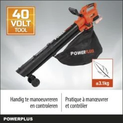 Powerplus Dual Power POWDPG75270 Bladblazer - Bladzuiger En -versnipperaar - Brushless - Blazen - Zuigen - Versnipperen - Excl. Accu En Lader - Incl. Opvangzak 45L -Tuinwerk Verkoop 1200x1200 1088