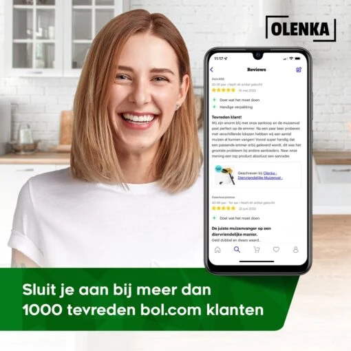 Olenka - Diervriendelijke Muizenval - Rattenval - Muizenverjager - Inclusief Emmer - Voor Binnen En Buiten - Verbeterd Model 2023 - Inclusief E-Book - Zwart -Tuinwerk Verkoop 1200x1200 1127