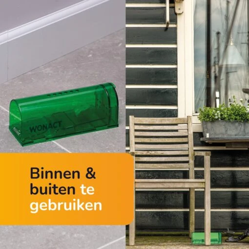 Wonact Muizenval - Diervriendelijke Muizenvallen Voor Binnen En Buiten - 3 Stuks - Verbeterd Model 2023 - Inclusief E-boek Met Vangtips En Schoonmaakborsteltje -Tuinwerk Verkoop 1200x1200 1139