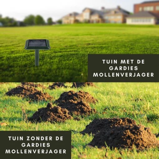 Gardies 2 Stuks Ultrasone Mollenverjager - Oplaadbare Batterijen & Zonne-Energie - Waterdichte Mollenbestrijding - 100% Diervriendelijk -Tuinwerk Verkoop 1200x1200 1156