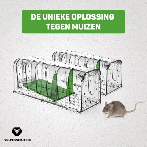 Vulpes Verjager® - Muizenval - Diervriendelijke Muizenvallen Voor Binnen & Buiten - 2 Stuks - Met Schoonmaakborstel - Muizenklem - 100% Pakkans -Tuinwerk Verkoop 1200x1200 1160