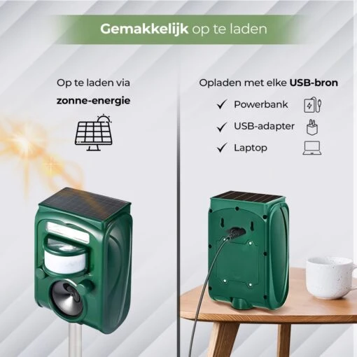 LivingBoost® – Kattenverjager Op Zonneenergie – Kattenschrik – Afweermiddel Voor Tuin – Met Adapter – Ultrasone Golf – Marterverjager – Verdrijft Katten, Ratten, Muizen, Etc. -Tuinwerk Verkoop 1200x1200 1275