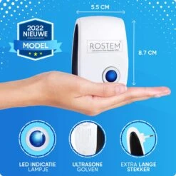 Rostem 4-Pack Ultrasonische Ongedierte Verjager Voor Binnen - Muizen Bestrijden - Insecten Bestrijden - Ultrasone Verjager - Pest Repeller - Muizenverjager - Wit -Tuinwerk Verkoop 1200x1200 1290