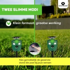 Vulpes Verjager® Ultrasone Kattenverjager Op Zonneenergie - Kattenschrik - Marterverjager - Waterdicht, 360° Bescherming & 20m Bereik - Afweermiddel Voor Vogels, Katten, Muizen Etc. -Tuinwerk Verkoop 1200x1200 1325