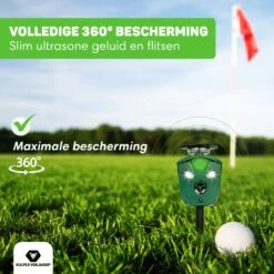 Vulpes Verjager® Ultrasone Kattenverjager Op Zonneenergie - Kattenschrik - Marterverjager - Waterdicht, 360° Bescherming & 20m Bereik - Afweermiddel Voor Vogels, Katten, Muizen Etc. -Tuinwerk Verkoop 1200x1200 1326