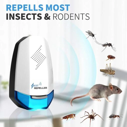 Ultrasonic Pest Repeller - Ongediertebestrijding Elektrisch - Ongedierte Verjager - Insectenverdelger - Bestrijd En Verjaagt Insecten / Muizen / Ratten / Spinnen / Mieren / Kakkerlakken / Muggen - Anti Ongedierte - Ultrasoon - Insecten Bestrijding -Tuinwerk Verkoop 1200x1200 1333