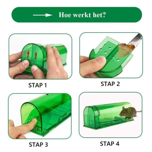 Pest Hunter™ Diervriendelijke Muizenvallen – 2 Stuks - Vangt Muizen En Ratten Levend - Humane Muizenval -Tuinwerk Verkoop 1200x1200 1386