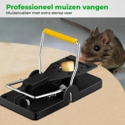 VerminBuster Muizenval 6 Stuks - Mouse Trap - Voor Binnen En Buiten - Professionele Muizenklemmen -Tuinwerk Verkoop 1200x1200 1404