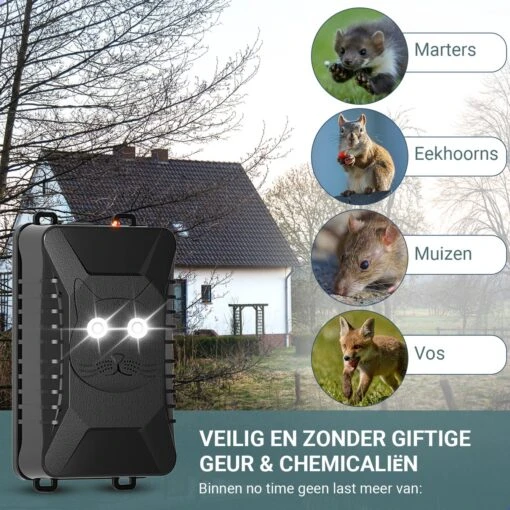 Westhome Marterverjager - Muizenverjager - Ongedierte Verjager - 2 Pack - 12V - Batterij En Accu -Tuinwerk Verkoop 1200x1200 1540