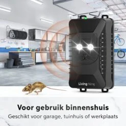 Living Nine Marterverjager - Ongedierteverjager - Muizenverjager & Rattenverjager - Ultrasone & Flitsen - Werkt Op Autoaccu, Batterijen Of Netstroom - Voor Binnen, Buiten En Auto - Marter Verjager - Steenmarter -Tuinwerk Verkoop 1200x1200 1556