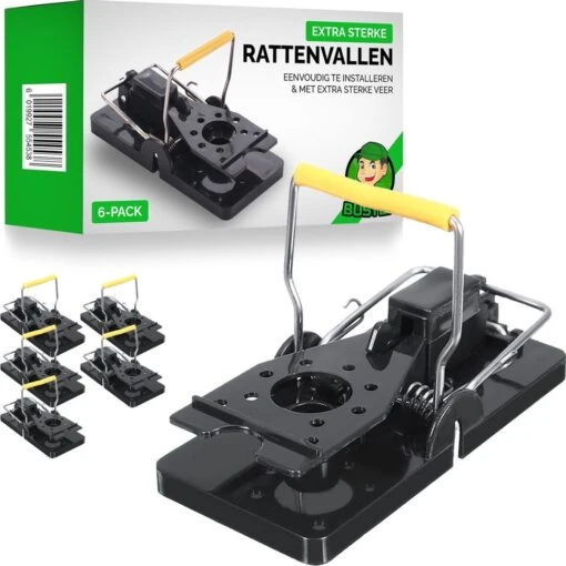 VerminBuster Rattenval 6 Stuks - Rattenklemmen Voor Binnen & Buiten - Zonder Rattenvergif -Tuinwerk Verkoop 1200x1200 1636