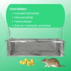 ValueStar Rattenval - Rattenval Voor Buiten - Ongediertebestrijding - Rattenvallen - Ratten - Rattenval Vangkooi -Tuinwerk Verkoop 1200x1200 1640