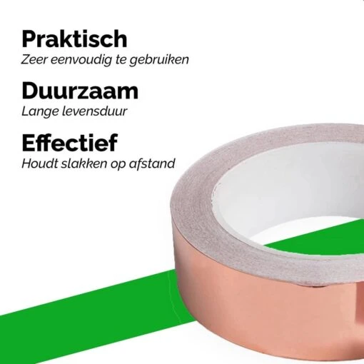 VerminBuster Slakken Kopertape 20 Meter - Anti Slakken Tape - Kopertape Tegen Slakken - Slakkenval - Alternatief Slakkenring -Tuinwerk Verkoop 1200x1200 1674