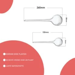 Merkloos JADI - Druppelsysteem - Waterdruppelaar Voor Uw Planten - Set Van 6 Stuks - 3 Grote & 3 Kleine - Transparante Waterbollen -Tuinwerk Verkoop 1200x1200 229