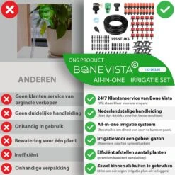 Bone Vista® 155 Stuks Water Druppelslang Irrigatiesysteem Tuin – Bewateringssysteem & Druppelsysteem -Tuinwerk Verkoop 1200x1200 246