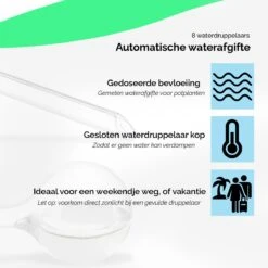 HGMD Waterdruppelaar Set Van 8 Stuks Voor Planten Transparant - Groen - Waterdruppelaar Voor Kamerplanten – Waterbol - Waterdruppelaar Voor Planten - Watergeefsysteem -Tuinwerk Verkoop 1200x1200 279