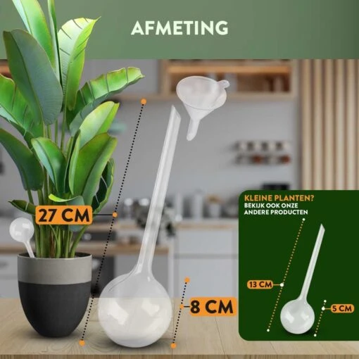 STFF & Co® Waterdruppelaar Voor Planten – Irrigatiesysteem Automatisch Watergeefsysteem – Waterbollen Voor Planten – Bewateringssysteem – 8 Stuks - 8cm -Tuinwerk Verkoop 1200x1200 314