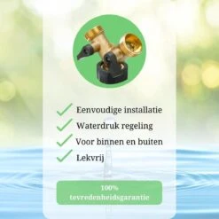 Y Stuk Kraan - Kraan Splitter - Waterverdeler - Buitenkraan - Waterverdeler 2 Weg – Messing - Afzonderlijk Af Te Sluiten -Tuinwerk Verkoop 1200x1200 482