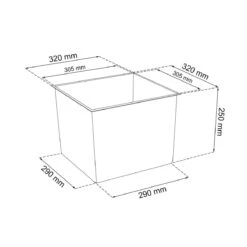 Prosperplast Kunststof Urbi Bloempot/plantenpot Met Binnenpot Wit 32 X 32 X 61 Cm - 21/49 Liter - Hoge Vierkante Bloempotten -Tuinwerk Verkoop 1200x1200 656