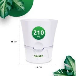 SKYARD® 3 Stuks Zelfwaterende Bloempot Maat M – Milieuvriendelijk Watergeefsysteem Kamerplanten – Zelfwatergevende Pot – Bloempot Met Waterreservoir – Selfwatering Pot – Wit -Tuinwerk Verkoop 1200x1200 671