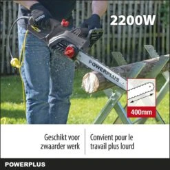 Powerplus POWEG10110 Elektrische Kettingzaag - 2200W - Zwaardlengte 400mm - Automatische Kettingsmering - Incl. 1x Ketting En 1x Zwaard -Tuinwerk Verkoop 1200x1200 922