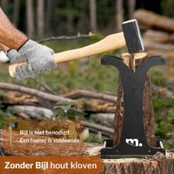 Miseru Houtklover – Zonder Bijl – No Axe – HANDMADE In Holland Houtsplijter – Houtkliever – Houtklover Voor Aanmaakhout – Ook Voor Stammen - Metaal -Tuinwerk Verkoop 1200x1200 952