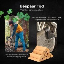 Flowkey® Houtklover - Houtsplijter Bijl - Houtkliever Kloofwig Gietijzer - Voor Hout & Aanmaakhout - Inclusief Gratis Hamer -Tuinwerk Verkoop 1200x1200 959