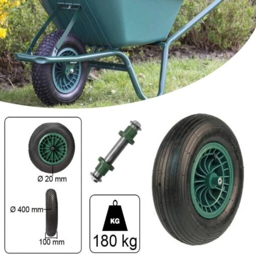 Kruiwagen Wiel 4.00 - 8 Luchtband Lijnprofiel - Asdiameter 20mm -Tuinwerk Verkoop 1200x1200 992