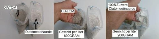 Diatomeeenaarde (100% Puur Wit) 1 Liter | Bedwantsen | Zilvervisjes | Mieren | Vlooien | , Etc. -Tuinwerk Verkoop