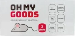 OhmyGoods Diervriendelijke Muizenval - 2 Stuks - Val Voor Muizen & Kleine Ratten - Voor Binnen & Buiten - Recyclebaar, Hygiënisch & Vaatwasser Bestendig -Tuinwerk Verkoop 1200x583