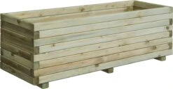 Intergard Houten Bloembakken Plantenbakken Rechthoek 80x40x35cm -Tuinwerk Verkoop 1200x621