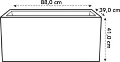 Elho Vivo Matt Finish Lang Wielen 90 - Grote Staande Plantenbak Voor Binnen & Buiten - Gemaakt Van Gereycled Plastic - L 39 X W 88 X H 41 Cm - Wit -Tuinwerk Verkoop 1200x629 1