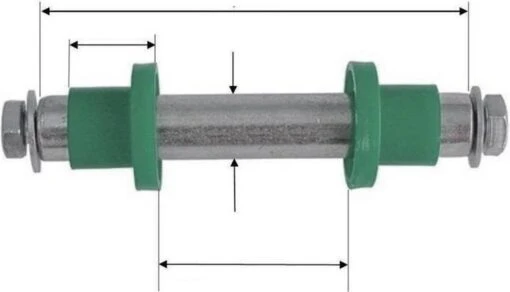 Benson As Voor Kruiwagenwiel 128 Mm X Ø 20 Mm - Inclusief Stofkappen -Tuinwerk Verkoop 1200x688 2