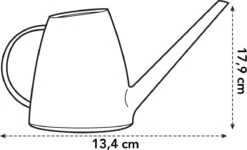 Elho Brussels Gieter 1,8l - Gieter Voor Binnenkweken En Oogsten - Ø 33.0 X H 17.0 Cm - Zwart/Antraciet -Tuinwerk Verkoop 1200x728 2