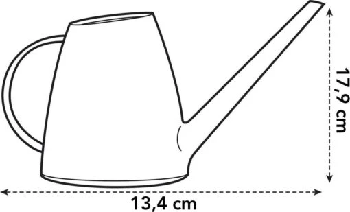 Elho Brussels Gieter 1,8l - Gieter Voor Binnenkweken En Oogsten - Ø 33.0 X H 17.0 Cm - Zwart/Antraciet -Tuinwerk Verkoop 1200x728 2