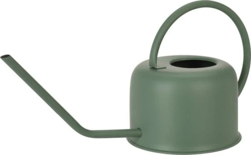 Merkloos Retro Metalen Gieter / Plantengieter Voor Binnen 1100 Ml - Mat Groen - RVS - Plantengieters / Gieters - Afmeting: 33 X 13 X 17 Cm -Tuinwerk Verkoop 1200x738 1