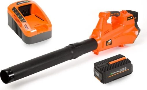 TIMBERPRO - Bladblazer Elektrisch 40V, ZEER Krachtig (incl. 4A Batterij En Incl. Lader) -Tuinwerk Verkoop 1200x738 2