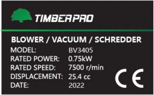 TIMBERPRO - Bladblazer - Benzine - Met Zuig En Versnipperfunctie - Blaassnelheid 225 Km/h - Opvangzak 45 L -Tuinwerk Verkoop 1200x747 4