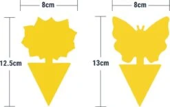 Professor Q - Rouwvliegjes Bestrijden - Fruitvliegjes Vanger - Varenrouwmug Bestrijden - Vliegenvanger - Plak Klavertjes Tegen Rouwvliegen - Vangplaten - 3 Stuks Vlinders -Tuinwerk Verkoop 1200x759 1