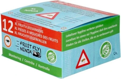 Super Ninja - Fruit Fly Ninja® - Fruitvliegjes Vanger - 100% Natuurlijk En Milieu Verantwoordelijk - 12 Pack -Tuinwerk Verkoop 1200x786 1