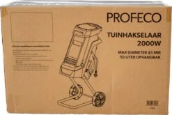 Profeco Stille Hakselaar 2000W - Tuinhakselaar - Versnipperaar Voor 45mm Takdikte - Incl. 50 Liter Opvangzak En Veilige Duwstok -Tuinwerk Verkoop 1200x800 147