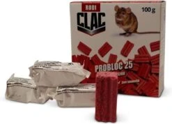 Muizengif CLAC PROBLOC-25 TEGEN MUIZEN 4X25G (beste Keus) -Tuinwerk Verkoop 1200x867 3