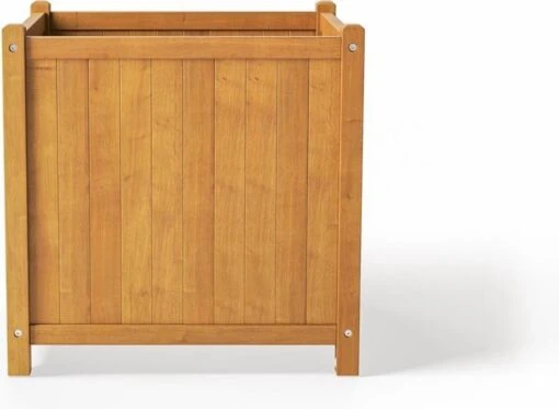 Houten Plantenbak Met Wieltjes 50x50 - Geolied Duurzaam FSC Acaciahout – Bloembak Buiten - Plantenbakken Buiten - Perfecthomeshop -Tuinwerk Verkoop 1200x878 1