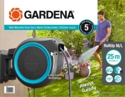 GARDENA - Wandslangenbox - RollUp XL - 35 Meter - Ø 13 Mm -Tuinwerk Verkoop 1200x929