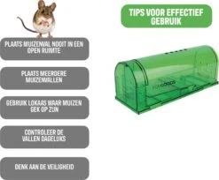 Forgoods Muizenval - Diervriendelijke Muizenvallen Voor Binnen En Buiten - 2 Stuks - Met Schoonmaakborstel - Model 2023 -Tuinwerk Verkoop 1200x993